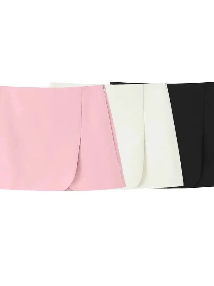 

Милая универсальная модная матовая юбка-брюки со средней талией для женщин, трапециевидной формы с высокой талией из полиэфирного волокна Ciwalk Dr