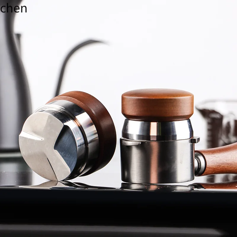 YFY  walnut powder dispenser stainless steel coffee powder press three-pulp adjustable scale powder hammer filler