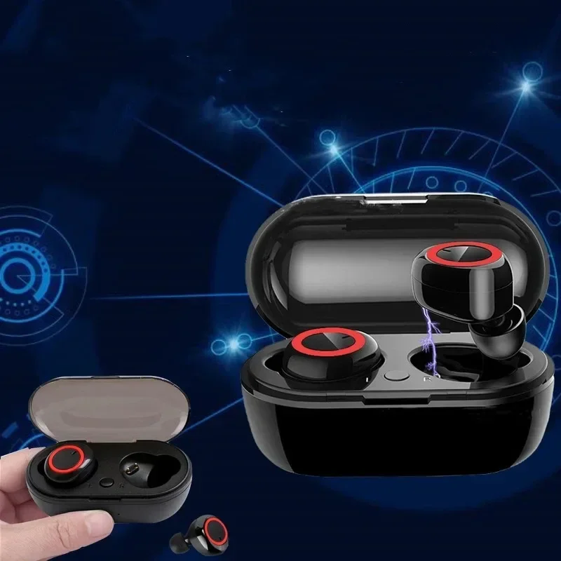Y50 TWS Bluetooth Earphone 5.0 Wireless Headset Waterproof Deep Bass Earbuds HiFi True Wireless Stereo Headphone Sport Earphones