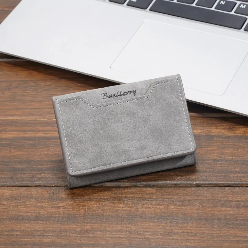 Tragbare Mini Männer Geldbörse Dünne Bank Karte Organizer Männer Brieftasche PU Leder Karte Halter Kleine Lagerung Tasche Business