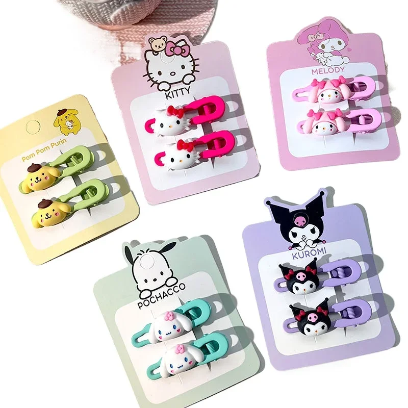 Sanrio Duckbill Clip Cartoon Cute Children's Hair Clip Sweet Girly Heart Headgear Side Bangs Clip Two-dimensional Hair Accessory