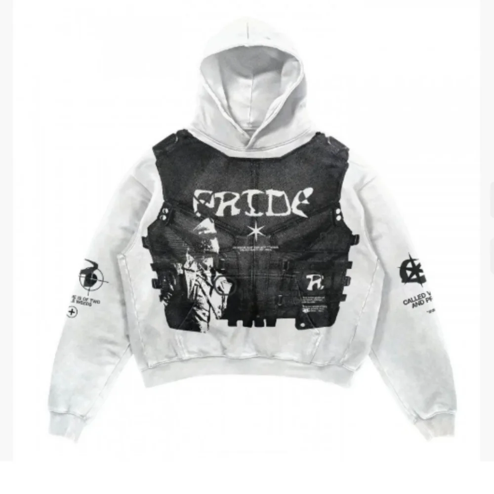 

New men's 3D retro hooded casual long-sleeved pullover with various patterns
