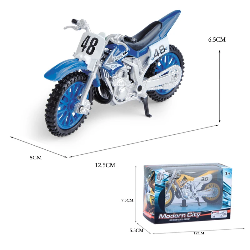 1:18 Model Miniature Off-road Motorcycle Diecast Alloy Motorcycle Collectibles Gifts Toys For Boys