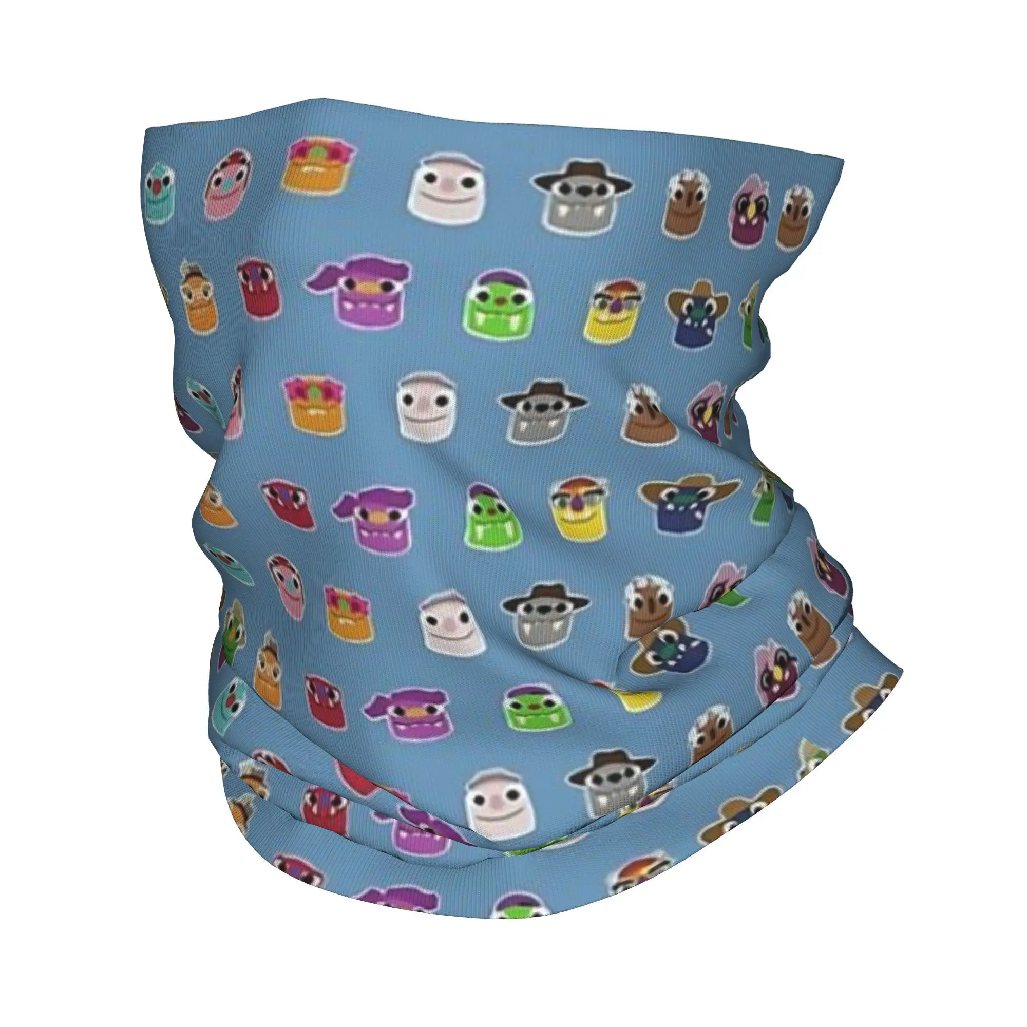 Bugsnax 6 Bandana Neck Gaiter Printed Mask Scarf Multi-use Balaclava Hiking Fishing Unisex Adult Breathable