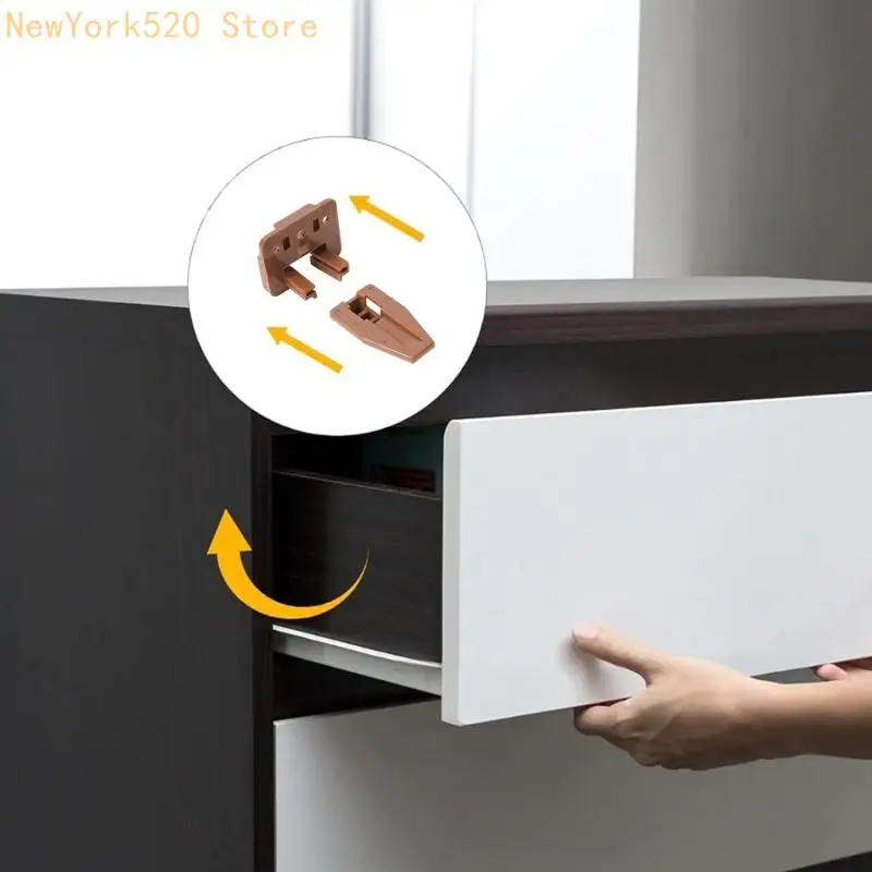 N84C 10pcs Cajón cajas Partes montaje plástico y metal para artesanos profesionales