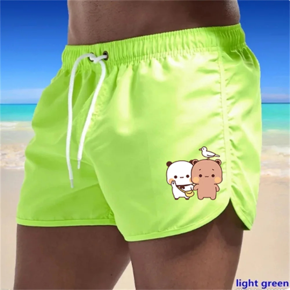 Men's Swim Shorts Shorts with Summer Print Men's Swimsuit Beach Shorts Sexy Board Surf Clothing Men's Pants Chort Homme