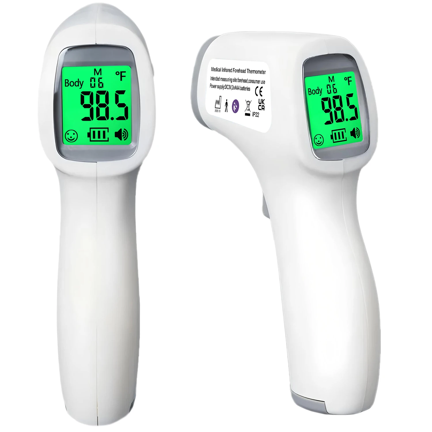 Medical IR Fever Thermometer & Mini Blood Oxygen Oximeter | Digital Non-Contact Ear Thermometer for Child Adult Body Temperature