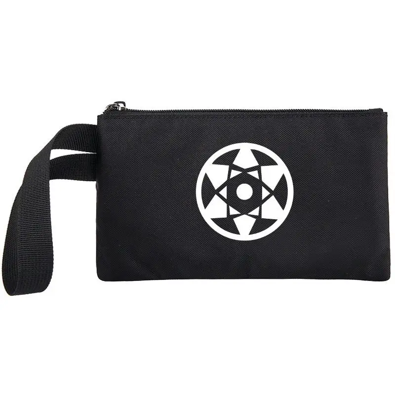 Naruto stationery bag Uchiha Sasuke cute and cartoon large capacity portable student pencil case stylish and durable storage bag view 3