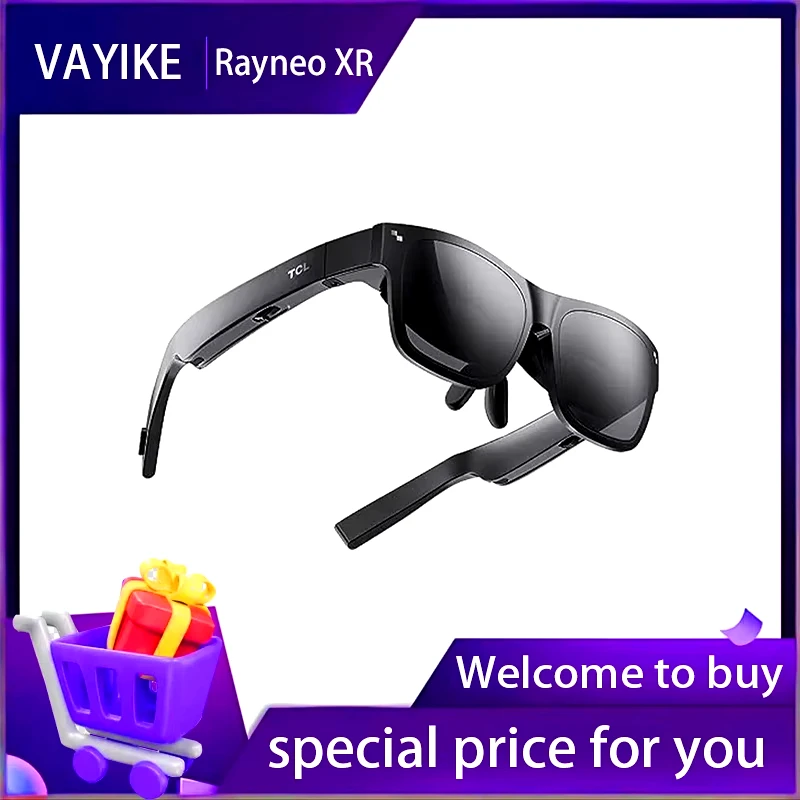 new Rayneo XR Glasses TCL Nxtwear S With Micro Oled 1080P Video Display Glasses Dynamic Stereo Sound In stock