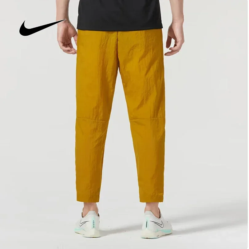 Nike Men's Summer Woven 3/4 Tapered Pants, Breathable Running Training Casual Athletic Trousers FB7407-716