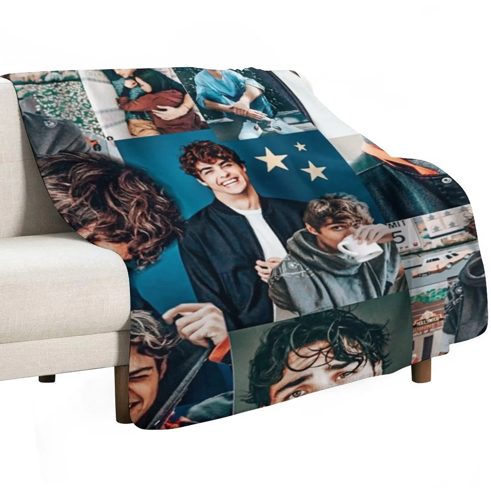 Noah Centineo, Peter Kavinsky collage phone case Throw Blanket Soft Comfort Blanket for Reading Watching TV
