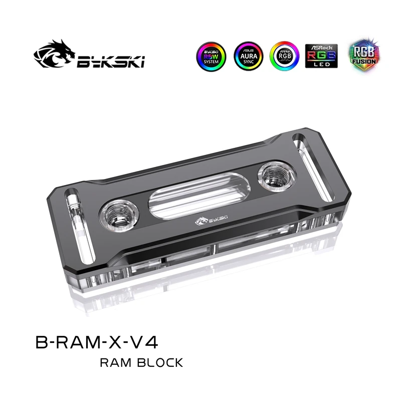 

Bykski RAM Water Cooling Block Use for Dual or 4 Channel with 2pcs / 4pcs Armor PC Cooled System Radiator RGB SYNC / B-RAM-X-V4