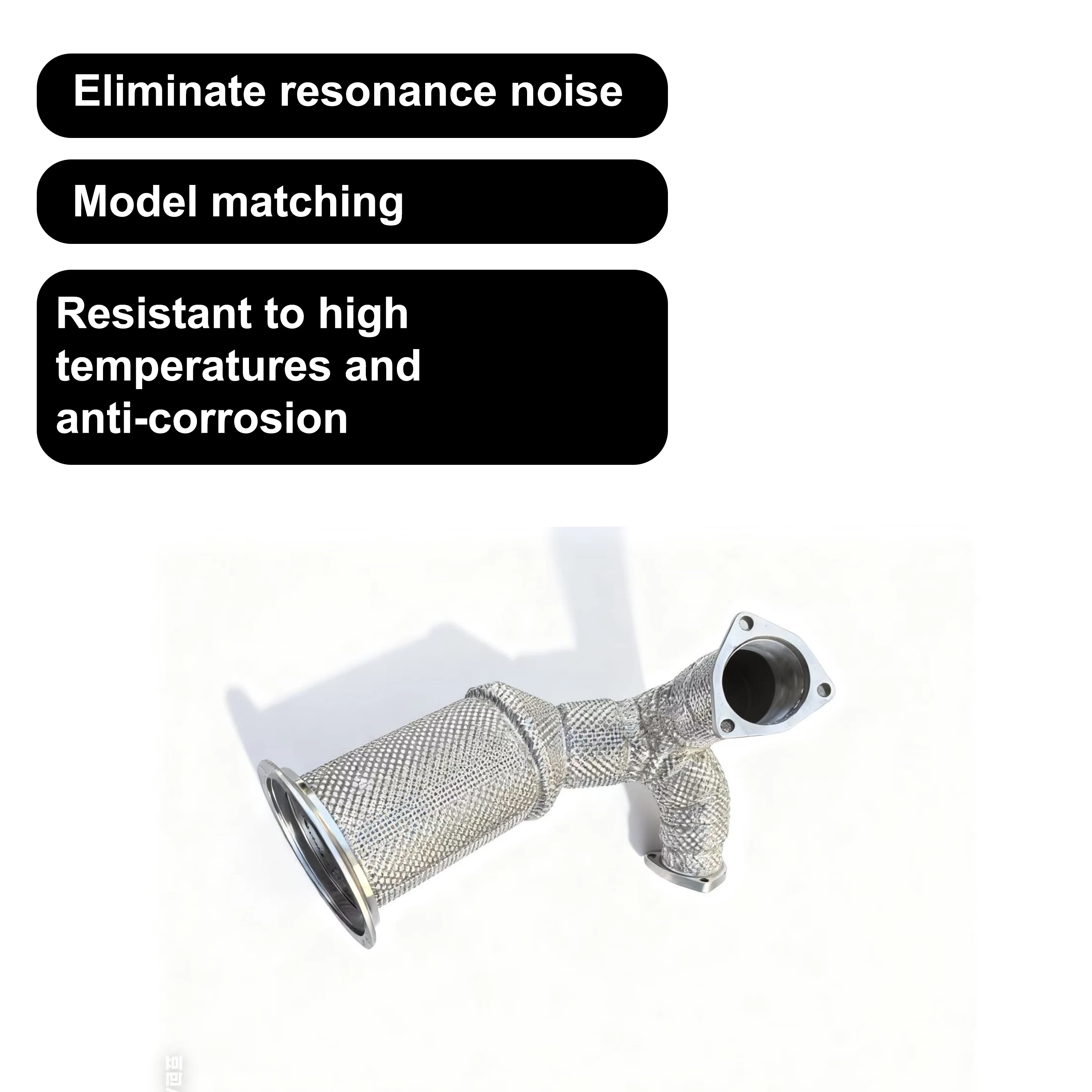ACE Passend für Audi S4 B9 S5 3.0T Auspuff-Downpipe mit Hitzeschild Hochwertiges SUS304 Auspuffrohr Verlustfreie Installation – Detail 8