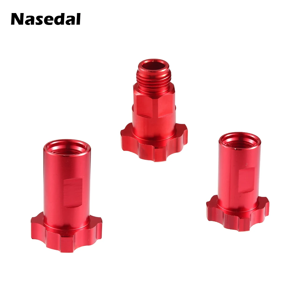 Pistola de Pulverização Adaptador Pistola de Pulverização Copo de Mistura Conector Juntas Portuárias 16×1.5 mm Rosca Externa 16×1.5 mm 14×1 mm Rosca Interna