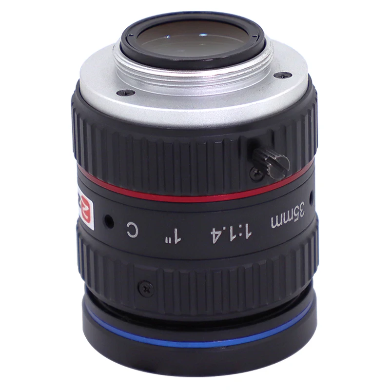 جديد 35 مللي متر عدسة بؤرية ثابتة HD 8.0 ميجابيكسل C-Mount عدسة F1.4 8MP عدساتها C-Mount دليل القزحية لعدسة كاميرا المراقبة