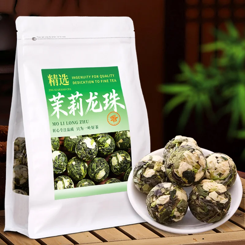 Classical Chinese Style Flower Tea DIY Handmade Bead Thickened Aluminum Foil Bag Jasmine Oolong Self-Sealing Up Bags