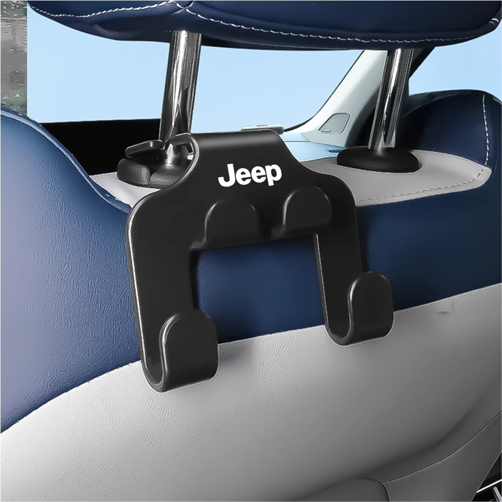 

Car Seat Back Hooks Hanging Storage Phone Holder Accessories For Jeep GrandCherokee Wrangler JK Compass Renegade Patriot Liberty