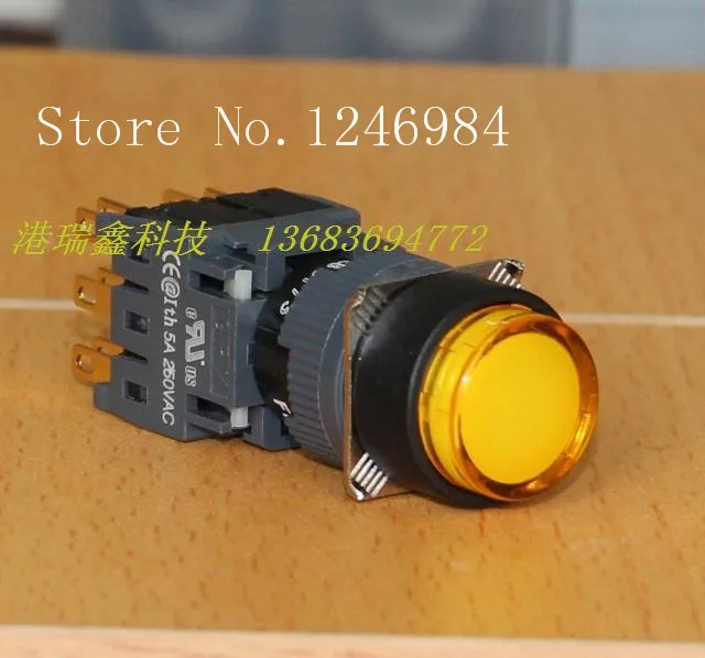 [SA]Electronic switch Jinhong 16MM F -type three-way opening round without lock jog button switch reset switch button--10pcs/lot