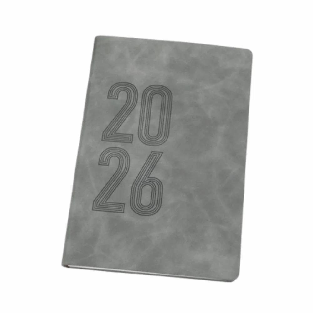 

2026 365 Days Efficiency Notebook English Version Yearly Schedule Office Work Planner Texture PU Soft a5 Agenda Planning Notepad