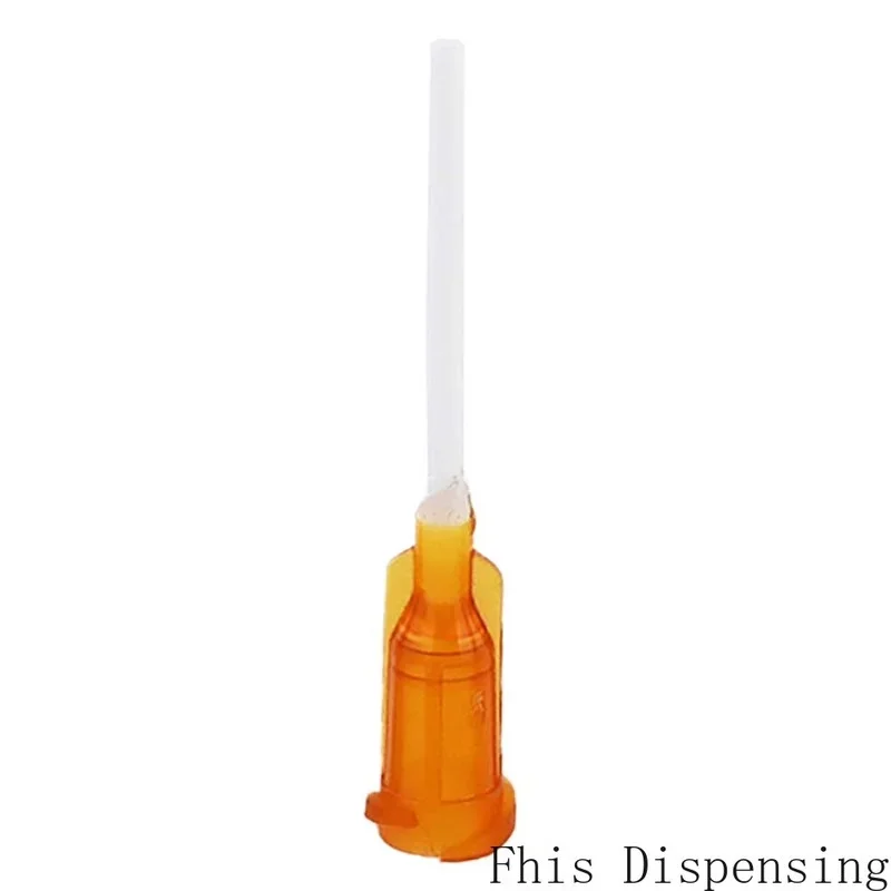 

Pack of 100 Glue Dispensing Needle Tube Length 25mm 1 Inch PP Flexible Needle 15G