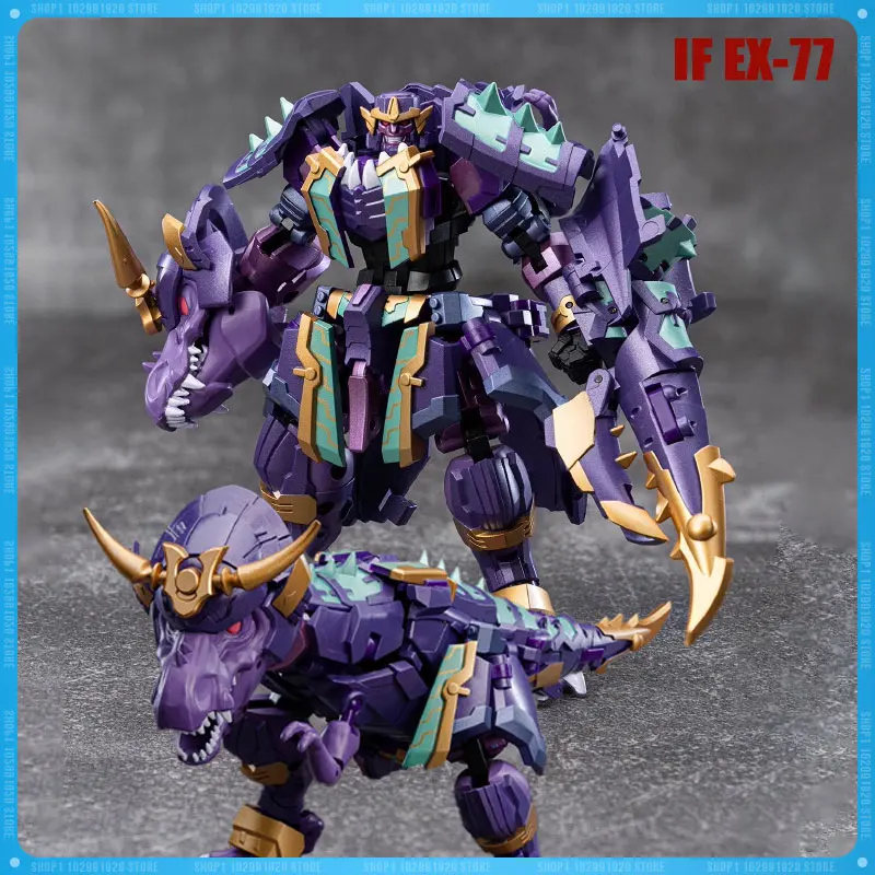 

New Transformation Iron Factory IF EX-77 Tyrannosaurus Rex Samurai Edition Action Figure Model Statue Collection Toy Gift