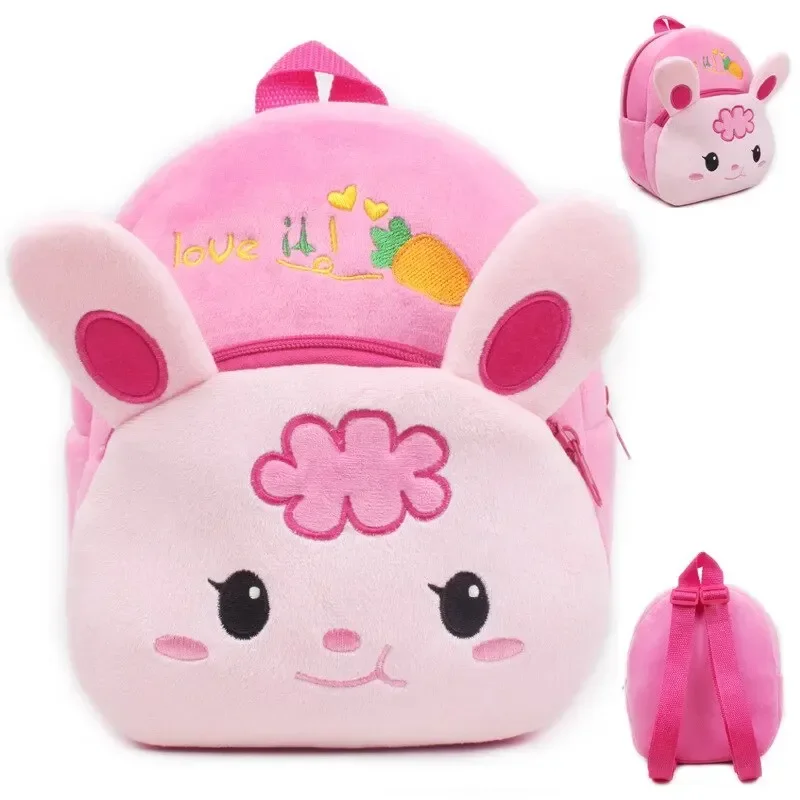 

New Plush Backpack CartoonTrendy School Bags Girl Bookbag Kawaii 3D Animal Children Outdoor Travel Fashion Backpacking