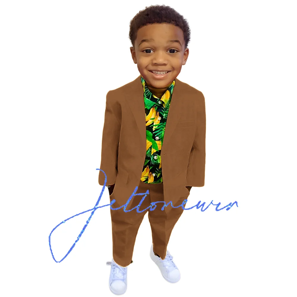 Suit for Boys Summer Fashion Tuxedo Wedding Kids Classic Design Formal Blazer Customized Clothes for Boys Ages 2-16