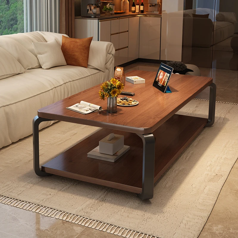 

Solid wood coffee table small apartment living room household simple modern sofa side tea table High Quality