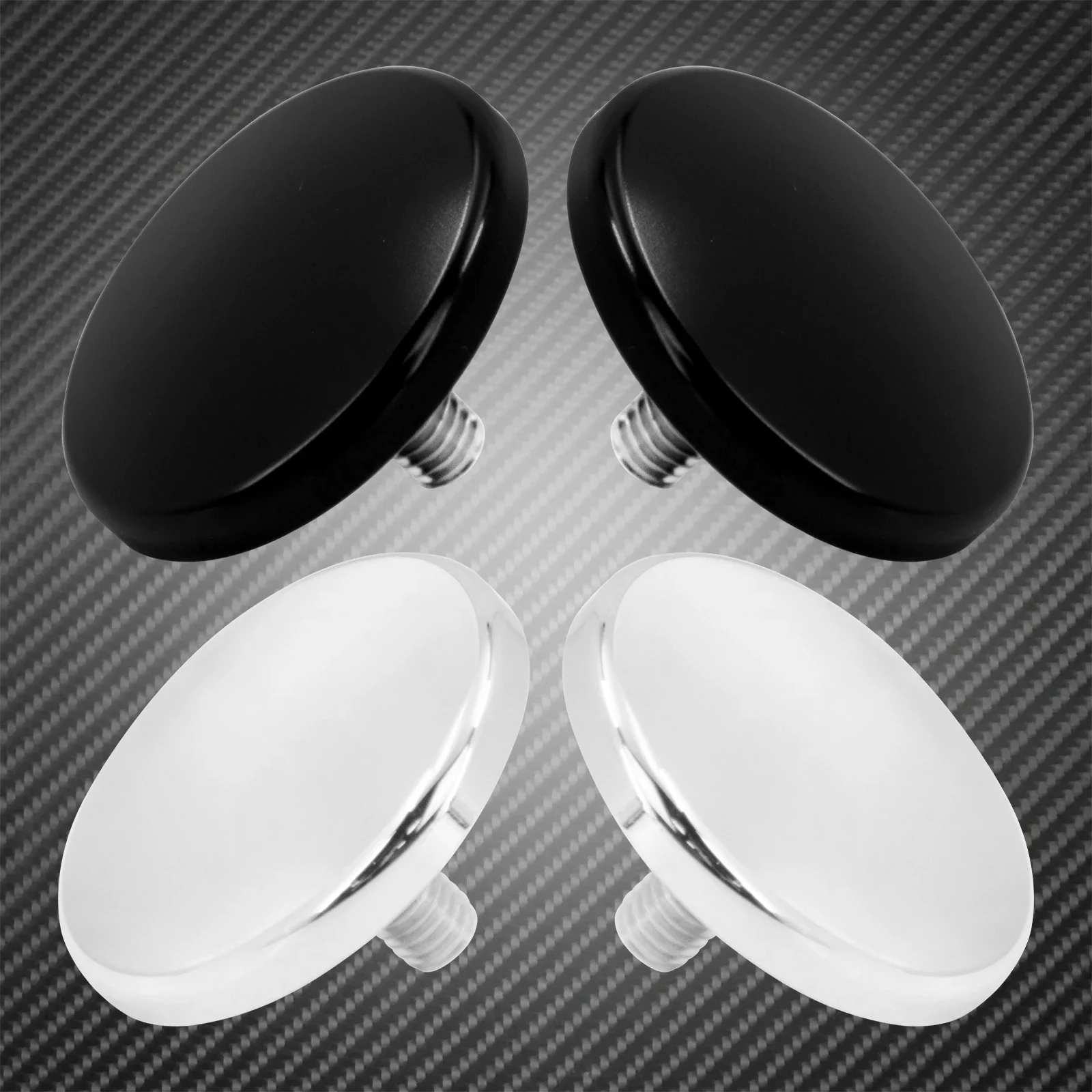 Motorcycle Inner Fairing Mirror Plugs Cover For Harley Touring Electra Street Glide FLHT FLHXSE Batwing Tri 96-16 2PC Aluminum