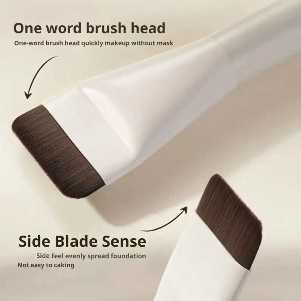 Pinceau de fond de teint Ultra fin, sans trace, pour Contour du visage, plat, mélange de fond de teint, crème, pinceaux de maquillage liquide