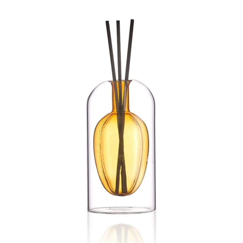 Creative Aromatherapy Diffuser Bottle 130/200ML with Diffusers Sticks Glass Essential Oil Diffuser Double Layered Exquisite view 5