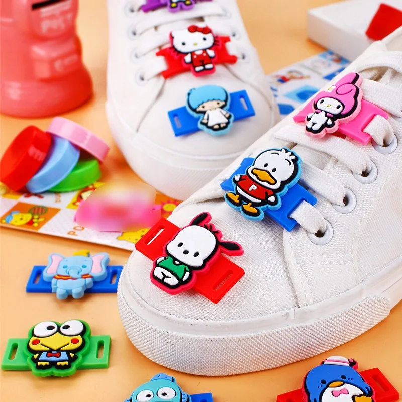 Stitch Cartoon Sneakers Decoration Shoelace Buckle Princess Shoe Decoration Flower Buckle Children Sneakers Shoelace Accessories