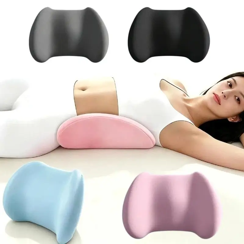 Lower Back Pain Relief Cushion 1Pcs Soft Memory Foam Ergonomic Waist Support Pad for Bed Sleeping Rest