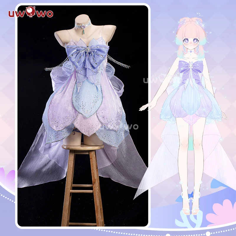 

PRE-SALE UWOWO Exclusive Genshin Impact Fanart Kokomi Starlit Jellydream Formal Dress Cosplay Costume Bud Dress With Petticoat