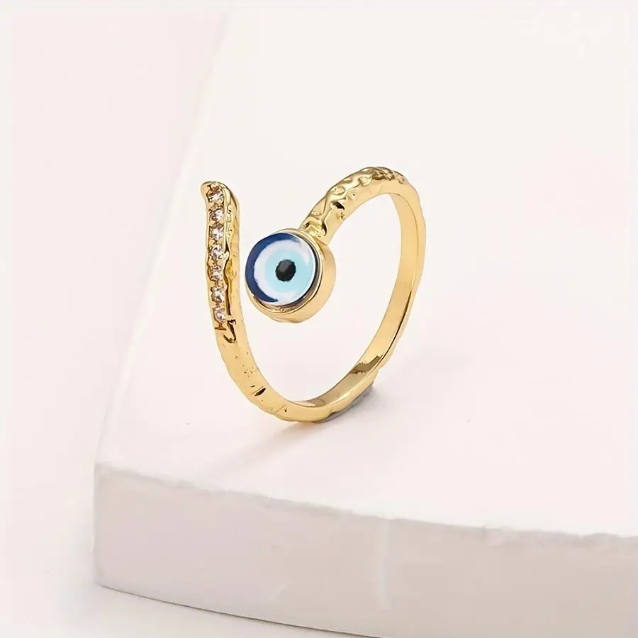 1/5/10/20/50/100pcs Y2K Fashion Decor Eye Individual Adjustable Ring Mixed Color Mini Items Daughters Friends For students Uniqu