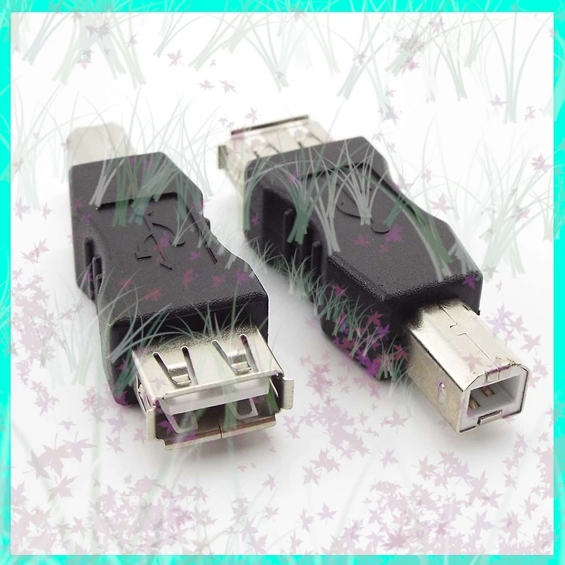 1/2/5PCS USB 2.0 Type A Female to Type B Male Converter Connector Retail Port Adapter for USB Printer Print High Speed E3