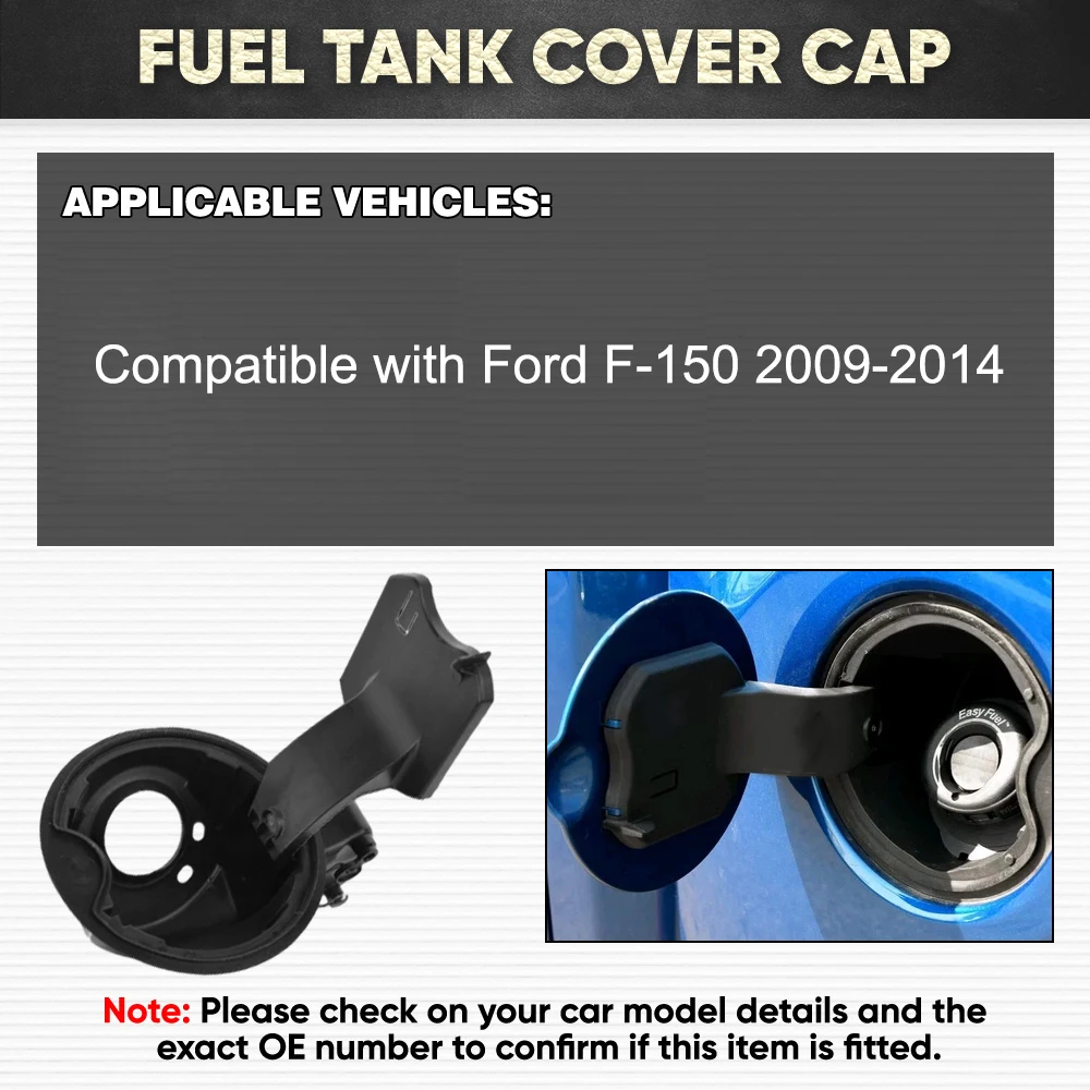 

9L3Z-9927936-B Fuel Filler Housing Hinge Pocket Gas Cap Door Lid For Ford F150 F-150 2009 2010 2011 2012 2013 2014