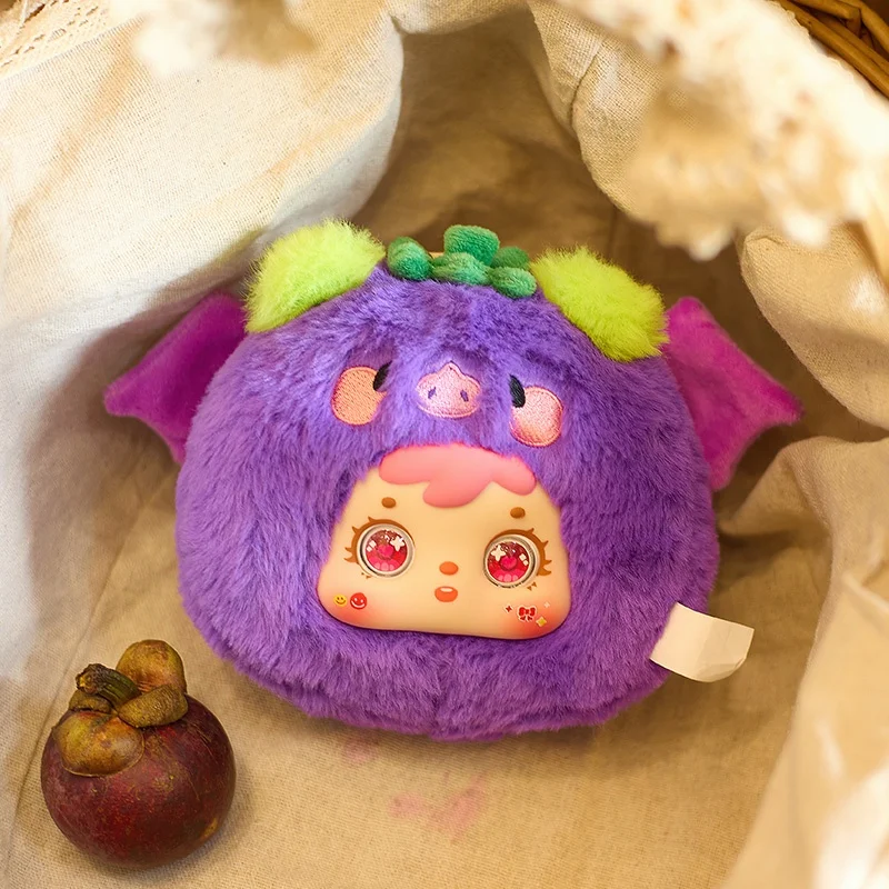 حقيقي صامويل الفاكهة الحيوان الجنة سلسلة صندوق أعمى لطيف أفخم دمية المفاتيح حقيبة سحر هدية للنساء والفتيات #1