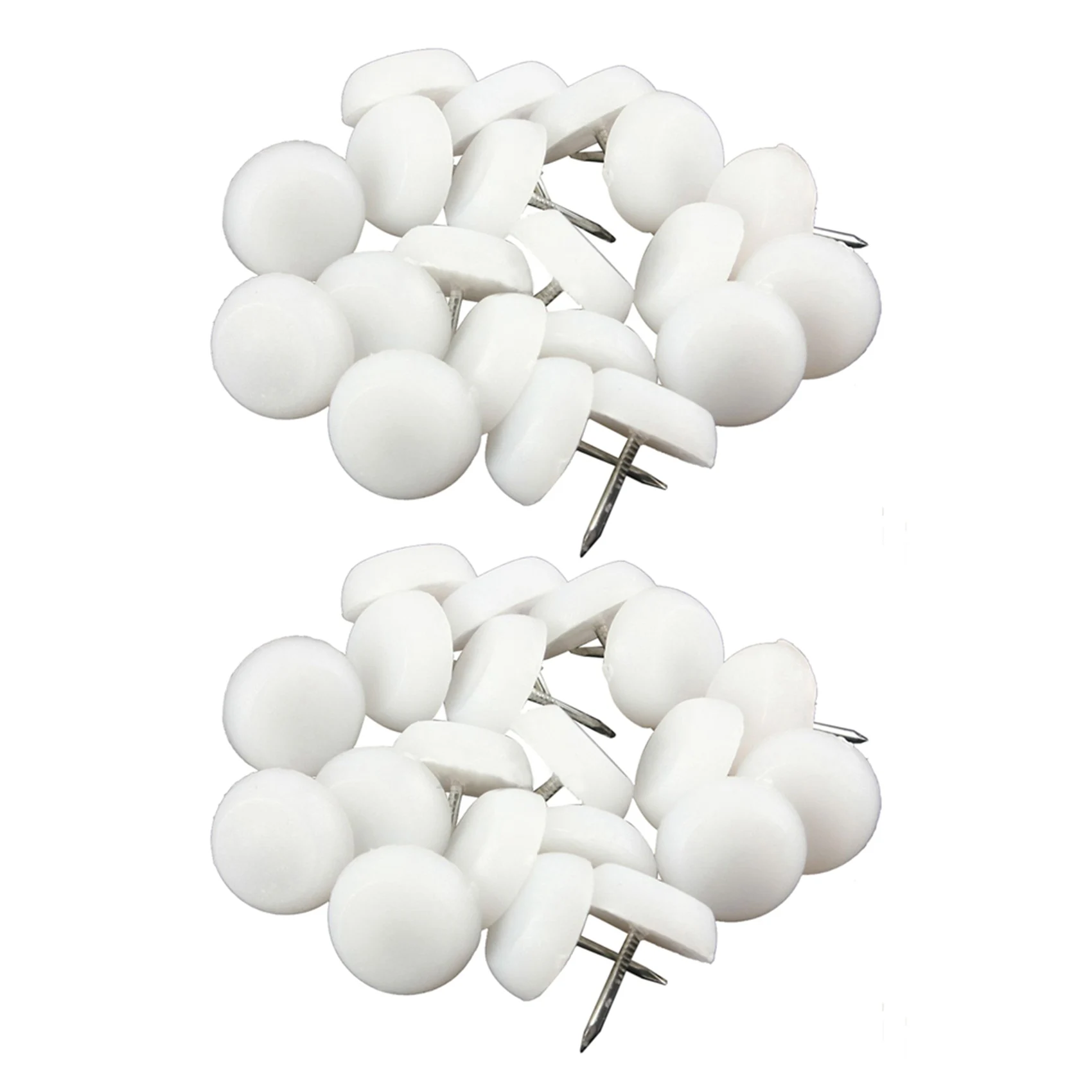 AB47-80Pcs 20 مللي متر ورأى قدم وسادة زلق الإنزلاق مسمار حامي الأثاث كرسي الجدول الساق