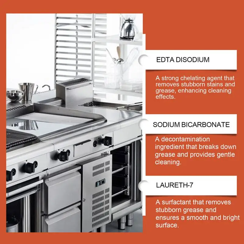 Kits de limpieza superior para cocinar, limpiador de mesa de cocina antiarañazos, Kit de limpieza de vidrio resistente, estufa desengrasante de cocina de cerámica no abrasiva