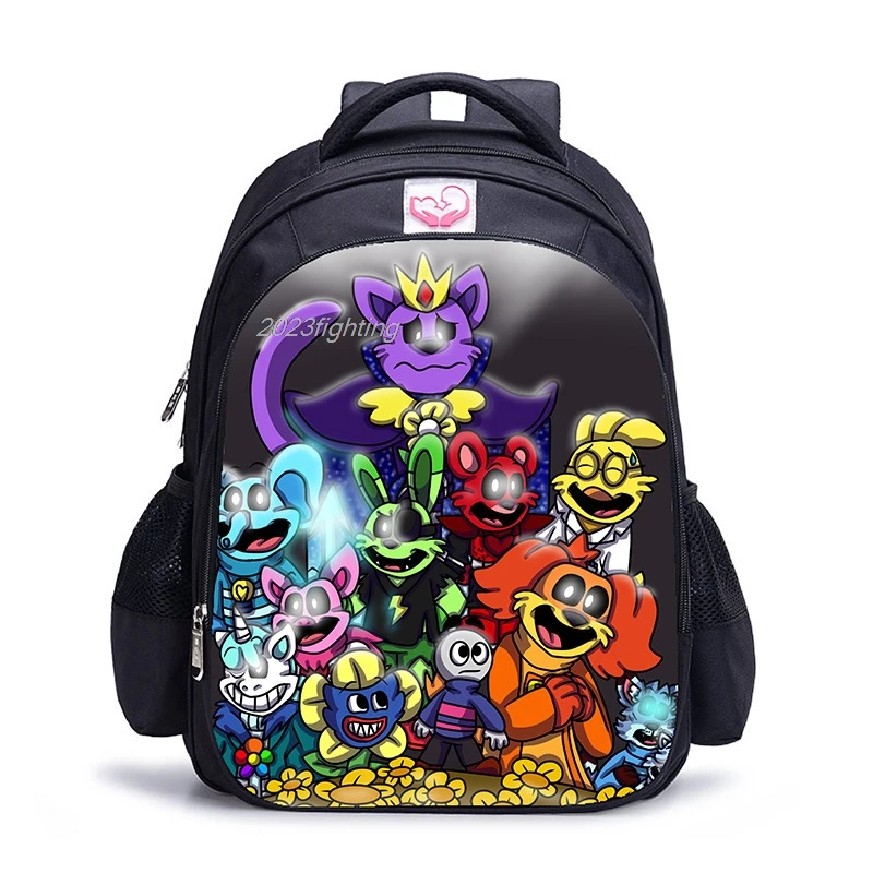 16inch Smiling Critters Backpacks Primary Printe Orthopedic Boys Girls Software School Bags Cartoon Children Mochilas