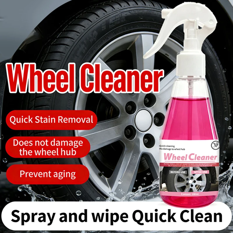 180ml Automotive Wheel Hub Cleaning Agent Tire And Rim Cleaner Iron Powder Remover Rust Remover Oxidation Remover 2026 NEW