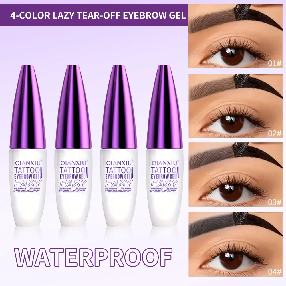 2pcs Natural Long-lasting Eyebrow Tinting Gel, Non-fading Waterproof Eyebrow Gel