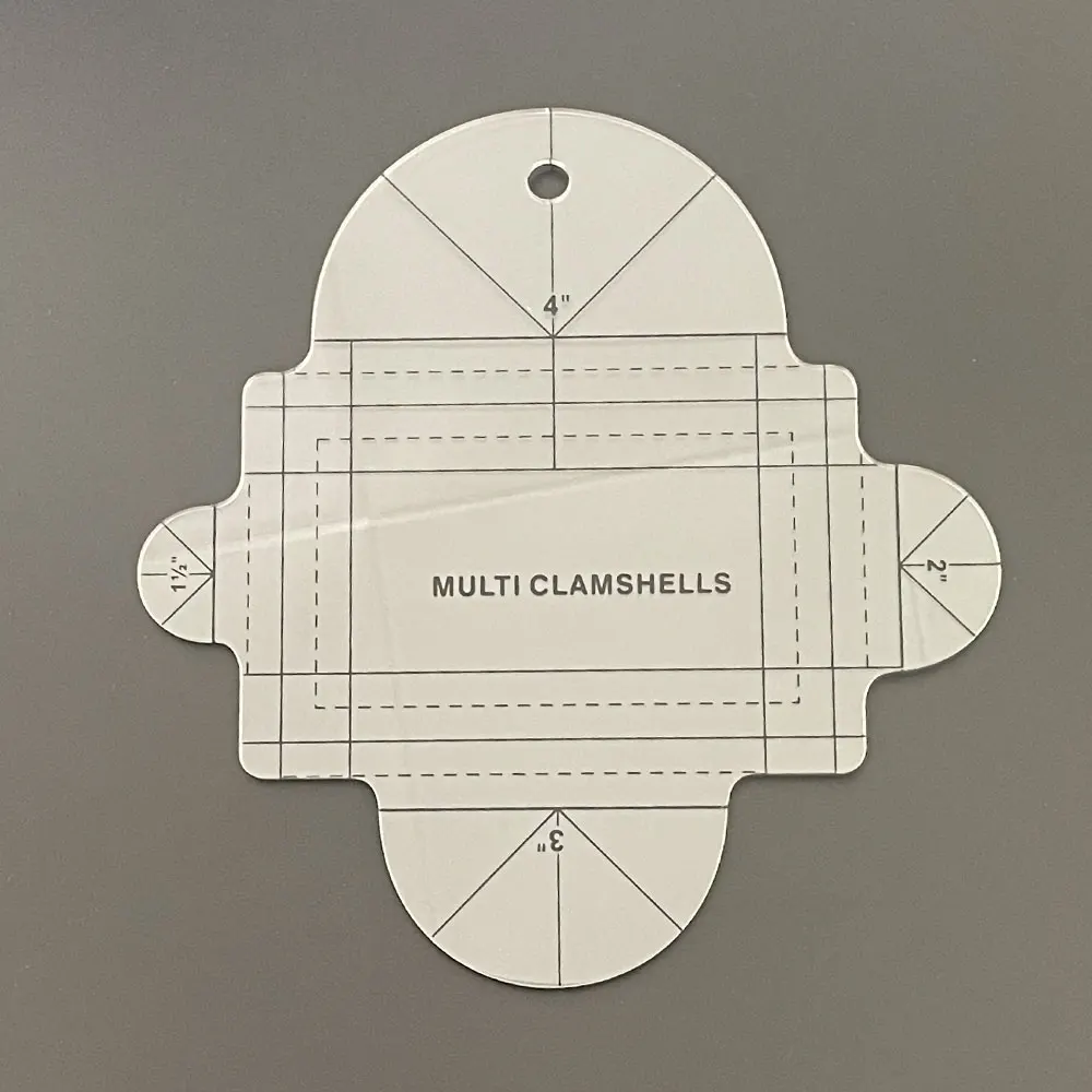 1pc Acrylic Sewing Ruler # HG00623 Quilting Template Special-shaped Patchwork Ruler Measurement Sewing Accessories And Tools