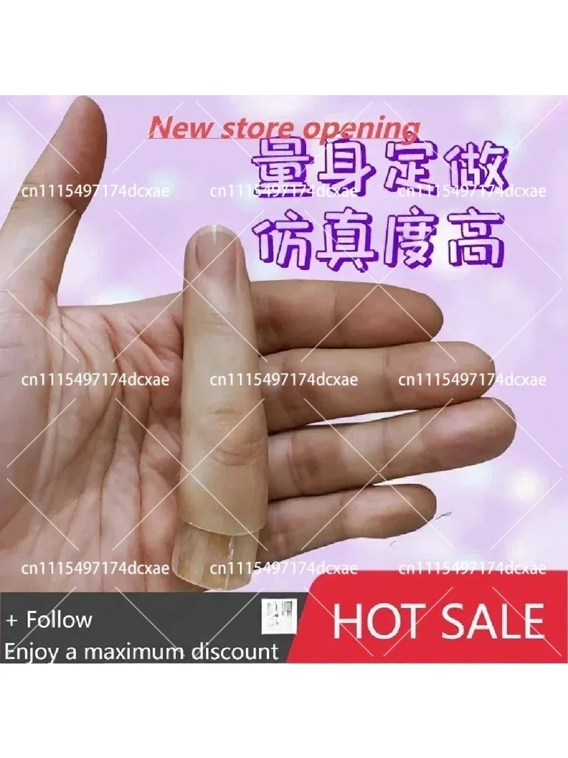 Silicone Prosthetic Finger Cover for Missing Finger, Realistic Skin Tone, Discreet Daily Wear
