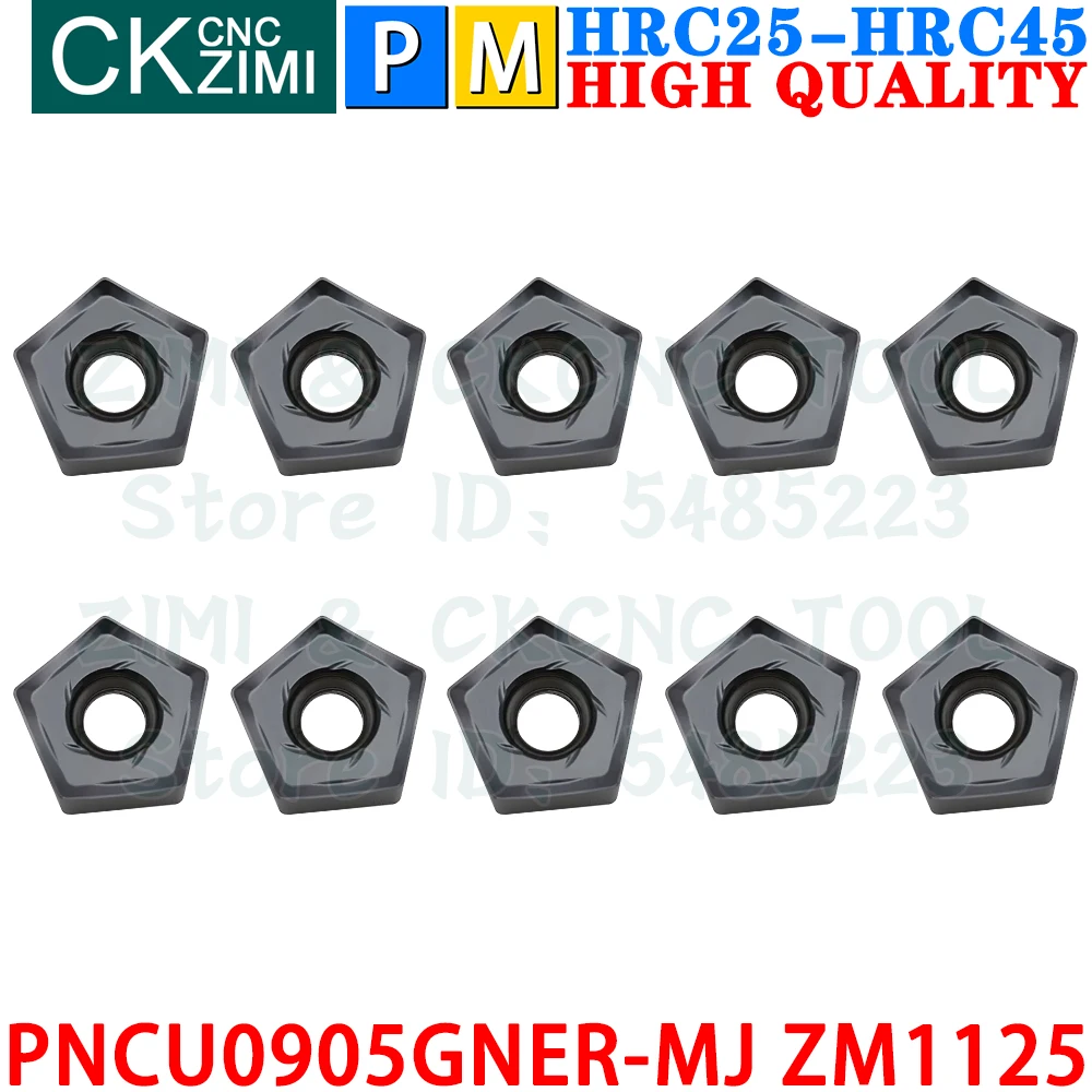 PNCU0905GNER-MJ ZM1125 PNCU 0905GNER MJ Carbide Inserts Fast Feed Milling Inserts CNC Indexable Heavy Face Cutting Milling Tools