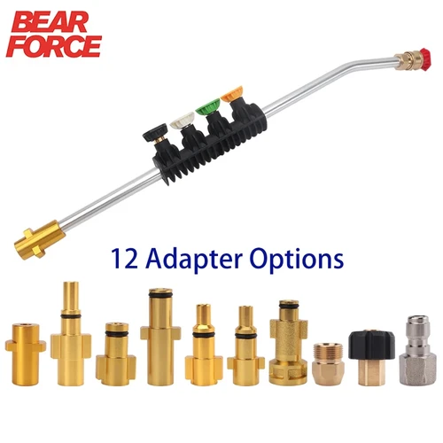 Imagen 1 del producto PISTOLA DE PULVERIZACIÓN de alta presión, puntas de varita, limpieza de coche, boquilla de lanza para Karcher Bort Nilfisk Bosch Lavor