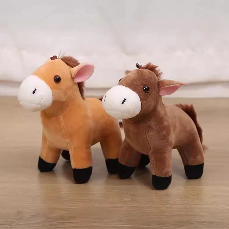 ぬいぐるみ馬キーリング馬ぬいぐるみ漫画動物ペンダントバックパック装飾品ぶら下げ装飾ロバ小さな人形