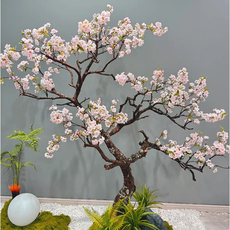 

Simulated Pear Blossom Tree False Peach Blossom Plum Blossom Spring Flower Wishing Tree White Large Indoor Plant Floral Set