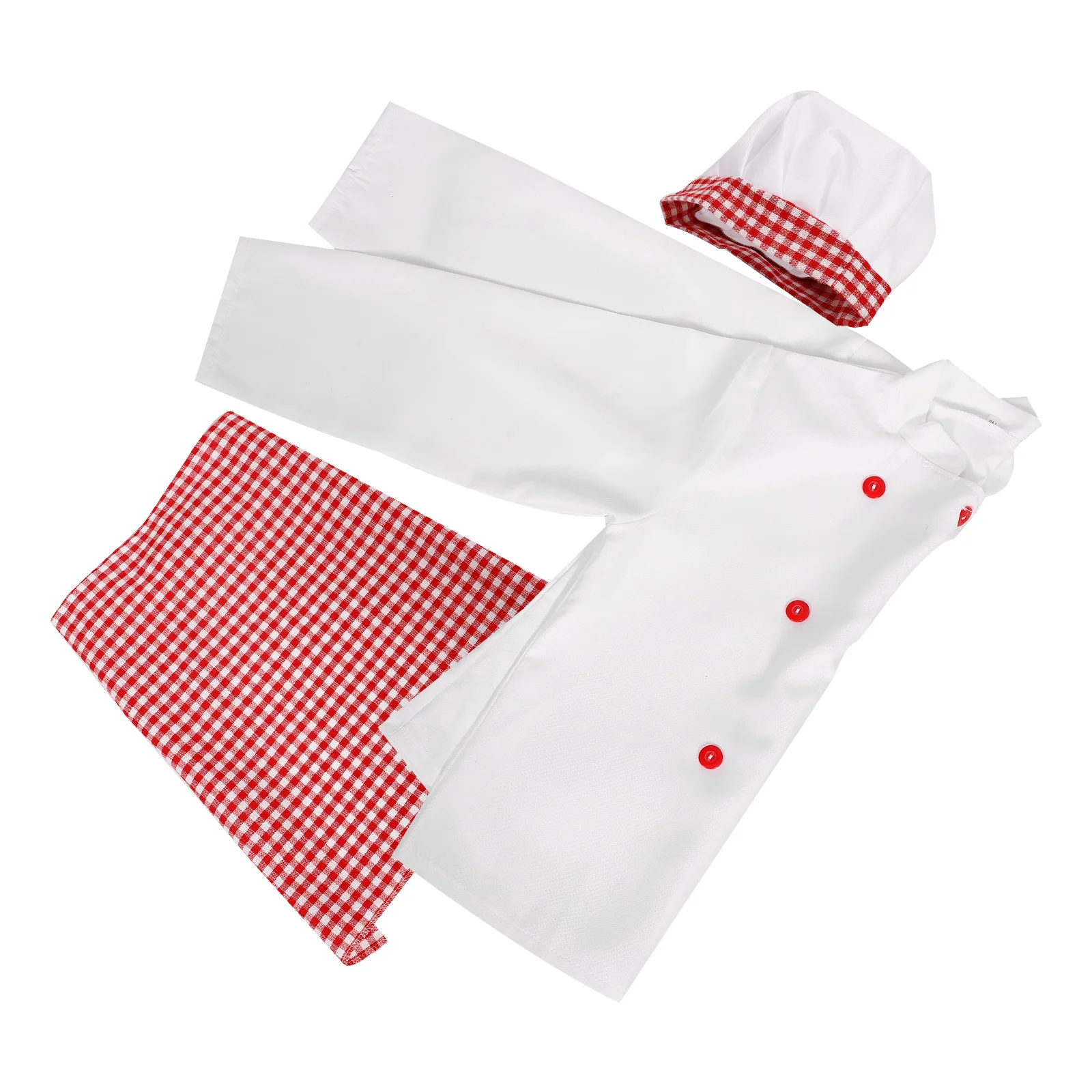 

Children Chef Costume 130cm Pink Long Sleeve Kids Role Play Clothes Chef Hat Apron Cooking Outfit Costumes Toddler Clothing